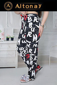شلوار راحتی زنانه Altonay مدل حروف انگلیسی