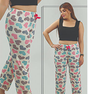 شلوار راحتی زنانه Altonay مدل قلب رنگی