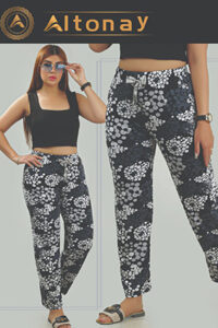 شلوار راحتی زنانه Altonay هندسی دایره ای