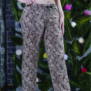 شلوار راحتی زنانه Altonay پوست ماری کرم قهوهای