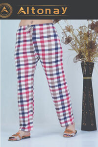 شلوار راحتی زنانه Altonay مدل چهارخانه